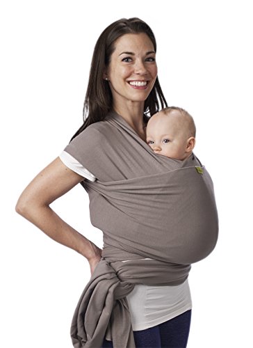 Boba Wrap Baby Carrier – Original Stretchy Infant Sling, Perfect for Newborn Babies and Children up to 35 lbs (Grey)