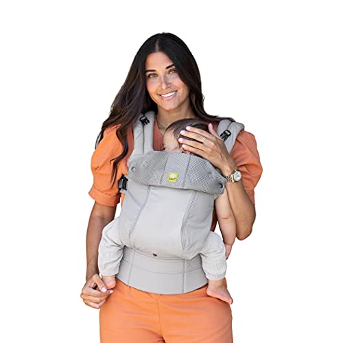 LÍLLÉbaby Complete All Seasons Ergonomic 6-in-1 Baby Carrier Newborn to Toddler – with Lumbar Support – for Children 7-45 Pounds – 360 Degree Baby Wearing – Inward & Outward Facing – Stone