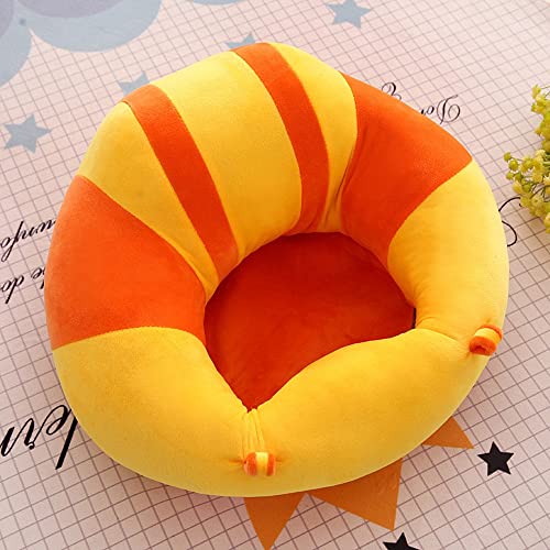 Baby Support Seat,Infant Sitting Chair ,Washable Infant Floor Seats & Loungers,Baby Learning Seat Plush Cushion Toys Baby Comfort Sea (Orange)