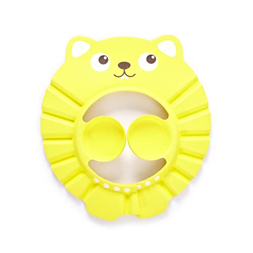 Konstantie Baby Shower Shampoo Cap Adjustable – Soft Bathing Protection Cap for Toddler, Baby, Kids, Children (1 piece, Yellow)