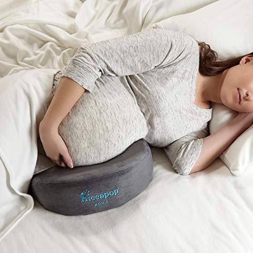 hiccapop Pregnancy Pillow Wedge for Belly Support | Maternity Wedge Pillow for Pregnancy | Belly Wedge Pillow | Pregnancy Wedge Pillows Support Body, Legs, Back, Knees