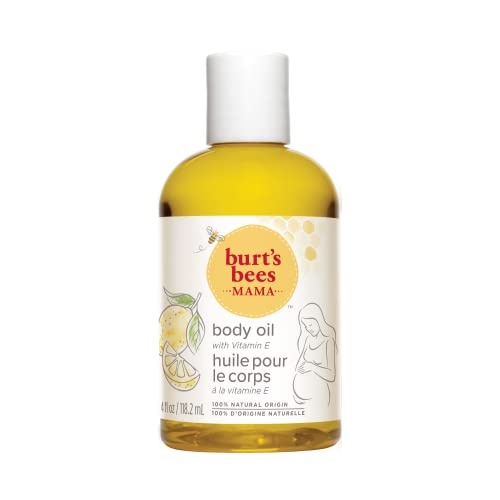 Body Oil, Burt’s Bees Mama Hydrating & Smoothing Skin Care with Vitamin E, 100% Natural, 4 Ounce