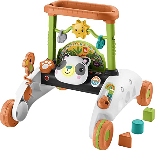 Fisher-Price 2-Sided Steady Speed Panda Walker, interactive baby walking toy with activities and learning songs [Amazon Exclusive] [Amazon Exlclusive]