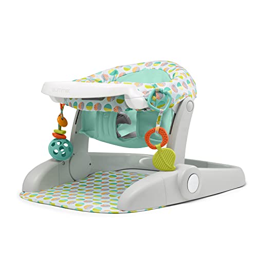 Summer Learn-to-Sit Stages 3-Position Floor Seat, Sweet-and-Sour Neutral – Sit Baby Up to See The World – Baby Activity Seat is Adjustable for Ages 6 -12 Months – Includes Toys and Tray