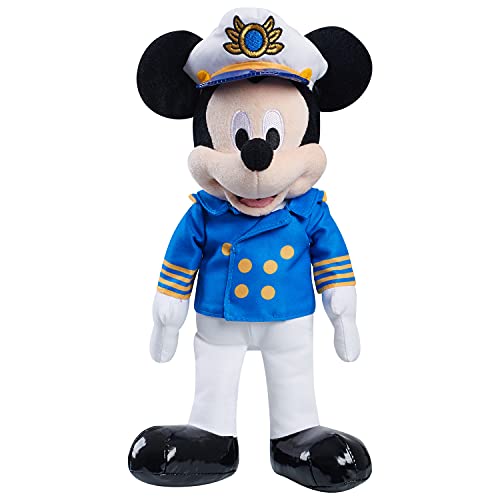 Just Play Disney Classics Captain Mickey Mouse 13-inch Plush, Disney Cruise Line Kids Toys, Stuffed Animal, Mouse