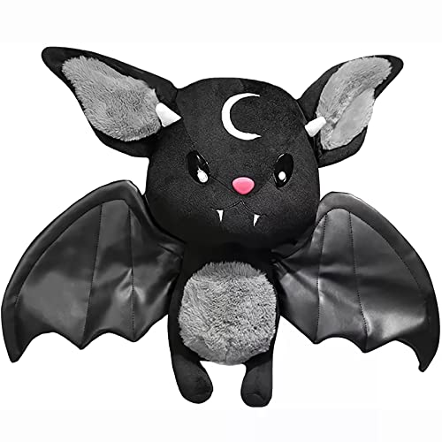 12.5 inch Bat Plush Toy Soft Bat Stuffed Animal Toys Kawaii Plush Bat Toy Pillow Suitable for All Ages,Give Boys and Girls Adult Halloween Christmas Birthday Home Decoration Gift