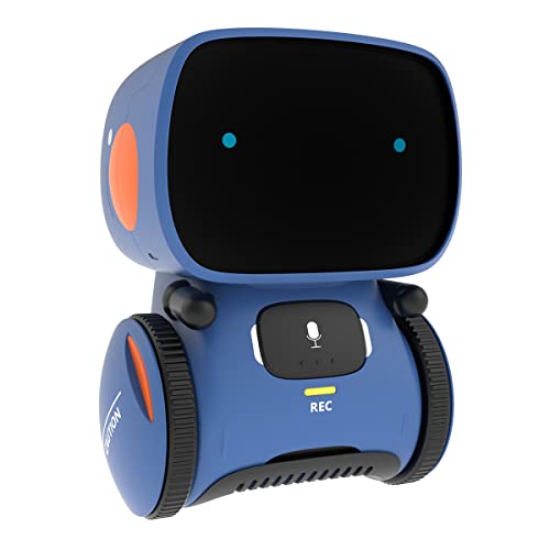98K Robot Toy for Boys and Girls, Smart Talking Robots Intelligent Partner and Teacher with Voice Control and Touch Sensor, Singing, Dancing, Repeating, Gift Toys for Kids of Age 3 and Up