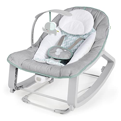 Ingenuity Keep Cozy 3-in-1 Grow with Me Vibrating Baby Bouncer Seat & Infant to Toddler Rocker – Weaver, Newborn and up