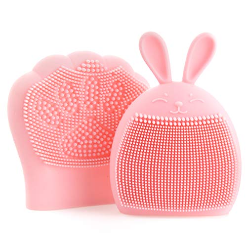 BABY K Baby Cradle Cap Brush Set (Pink) – Baby Scalp Brush to Exfoliate and Massage Gently – Baby Bath Brush for Hair Care Bath Time – Silicone Baby Brush Scrubber Best Paired with Baby Shampoo