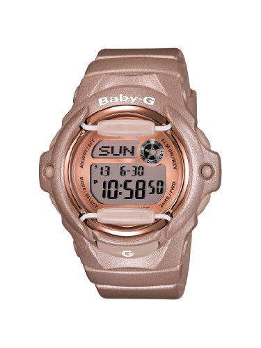 Casio Women’s BG169G-4 Baby G Pink Champagne Watch