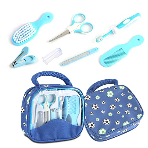 Baby Healthcare and Grooming Kit, FantasyDay 7 in 1 Newborn Toddlers Essentials Must Haves Nursery Care Set Baby Shower Gifts Baby Item with Toothbrush Nail Clipper File Nose Cleaner Nasal Aspirator