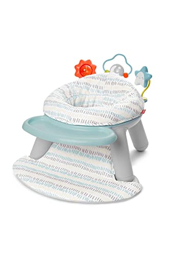 Skip Hop 2-in-1 Sit-up Activity Baby Chair, Silver Lining Cloud