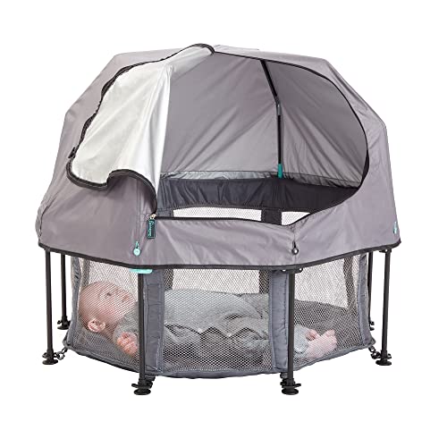 hiccapop MiniPod Baby Dome for On the Go | Travel Baby Tent for Beach Protects from Sun, Wind, Bugs | Lightweight Portable Baby Bed, Baby Beach Tent for Baby | On the Go Baby Dome for Outside & Inside