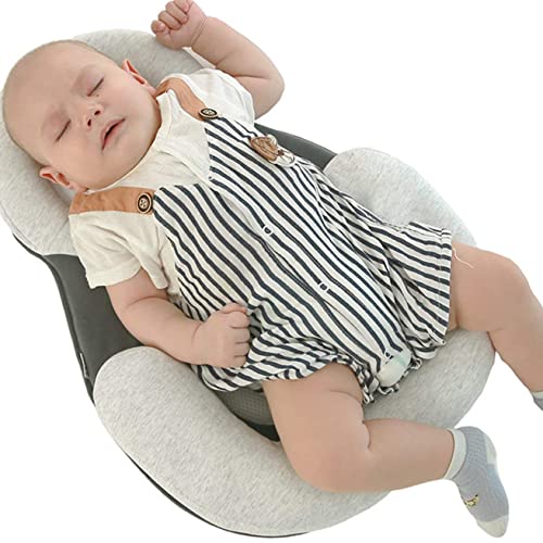 Premium Baby Nest with Pillow Ultra Soft & Breathable Newborn Infant Lounger Snuggle Portable Adjustable Baby Bed Mattress