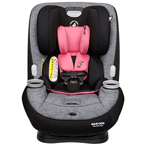 Disney Baby Pria All-in-One Convertible Car Seat, All-in-One Seating System: Rear-Facing, from 4-40 pounds; Forward-Facing to 65 pounds; and up to 100 pounds in Booster Mode, Minnie