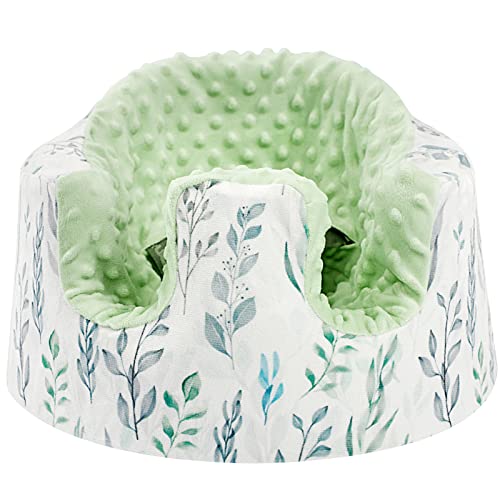 DILIMI Minky Seat Cover, Removable Ultra Soft Comfortable Warm Seat Slipcover for Baby Girl and Boy, Green Leaf