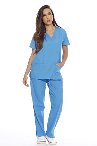 Just Love 22254V-S Malibu Blue Women’s Scrub Sets / Medical Scrubs / Nursing Scrubs