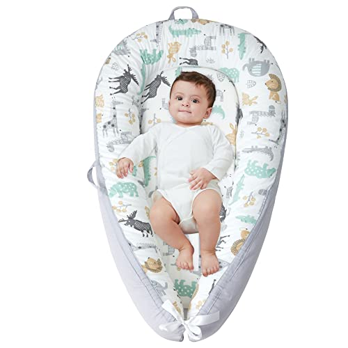 Junoon Baby Lounger 100% Soft Breathable Newborn Lounger Nest for 0-12 Months, Soft Infant Lounger Floor Seat for Lounger, Baby Must Have Essentials Baby Registry Search