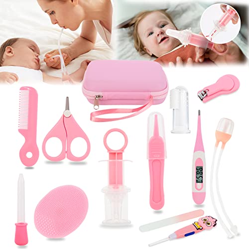 Baby Nail Kit,Thermometer for Infants Baby Essentials for Newborn,Baby Nose Sucker,Baby Grooming kit Newborn Girl, Baby Care kit,Baby Healthcare kit…