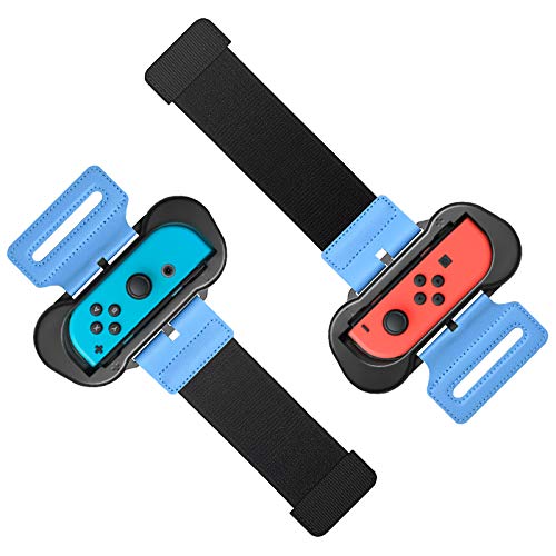 Wrist Bands for Just Dance 2023 2022 2021 and for Zumba Burn It Up Compatible with Nintendo Switch for Joy-Cons & Switch OLED Model , Adjustable Elastic Strap, Two Size for Adults and Children,2 Pack