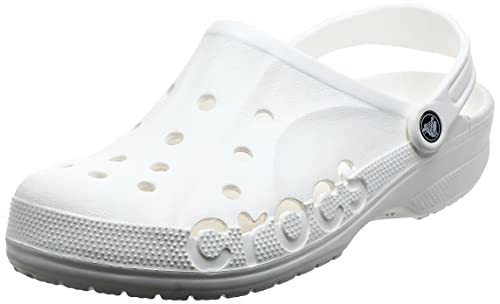 Crocs Unisex Men’s and Women’s Baya Clog, White, 10 US