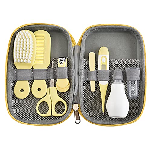Baby Grooming Kit, Joyeee 8pcs Portable Baby Care Kit with Storage Case Baby Essentials Healthcare Kit Nursery Baby Brush and Comb Set for Newborn Infant Toddler Healthcare & Grooming