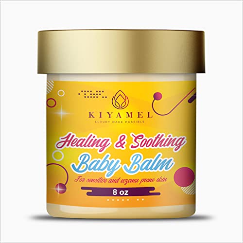 KIYAMEL Healing & Soothing Baby Balm for Sensitive and Eczema Prone Skin| Made with Mango & Shea Butter, Jojoba oil and Vitamin E which gives you a smooth skin and Hydrates & Nourishes Sensitive Skin