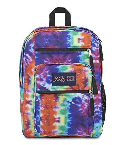 JanSport Big Student Backpack-School, Travel, or Work Bookbag-with 15-Inch-Laptop Compartment, Red Hippie Days, One Size