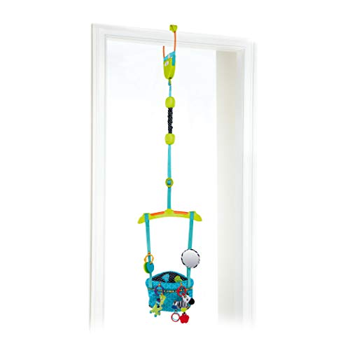 Bright Starts Bounce ‘n Spring Deluxe Door Jumper for Baby with Adjustable Strap, 6 Months and Up, Max Weight 26 lb