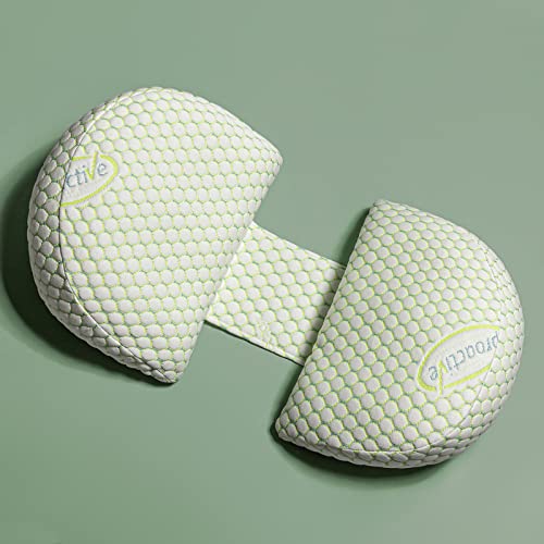 Emachi Pregnancy Pillows for Pregnant Women, Soft Pregnancy Body Pillow, Pillow Used to Support and Relieve Pain or discomfort in The Waist, Abdomen and Buttocks, Detachable (Green)