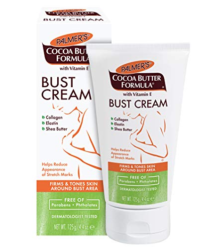 Palmer’s Cocoa Butter Formula Bust Cream for Pregnancy Skin Care with Vitamin E, 4.4 oz. (Pack of 3)