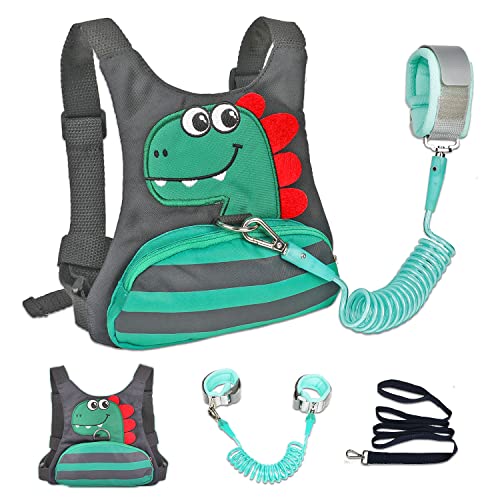 Toddler Leash for Kids-Baby Backpack Child Harness with Anti Lost Wrist Link for Boys/Girls