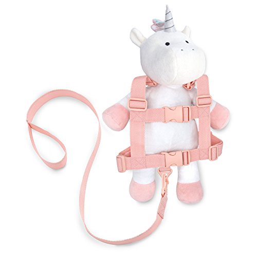 Travel Bug Toddler Character 2-in-1 Safety Harness (Unicorn – White/Pink/Rainbow)