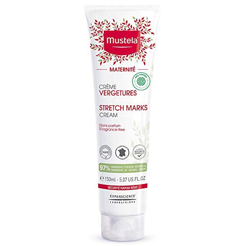 Mustela Maternity Stretch Marks Cream for Pregnancy – with Natural Avocado, Maracuja & Shea Butter – Fragrance-Free & EWG Verified – 5.07 fl. Oz