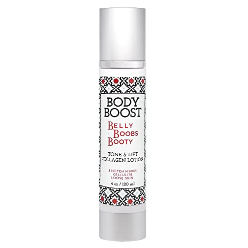 Body Boost NYC Tone and Lift Collagen Lotion- Strengthen and Firm Loose Skin and Stretch Marks- Pregnancy Safe