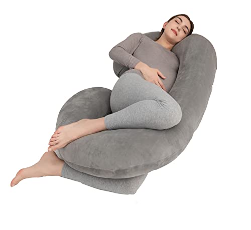 Yuantian Home Pregnancy Pillows for Sleeping, for Pregnant Woman C Shaped Body Pillow Pregnant Pillows for Sleeping Full Body Pillow, Pregnancy Must Haves Maternity Pillow