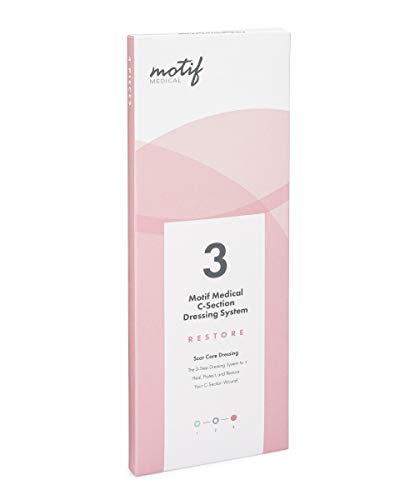 Motif Medical, Stage 3 Restore, Scar Care Dressing, C-Section Bandage System, Maternity Skin Care Accessories – 4 Dressings