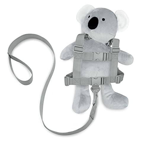 Travel Bug Toddler Character 2-in-1 Safety Harness (Koala – Grey/White)