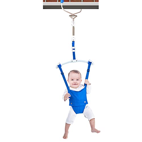 Creative Baby Door Jumper Set – Adjustable Toddler Baby Bouncer Baby Toys Baby Walker Swing (Blue)