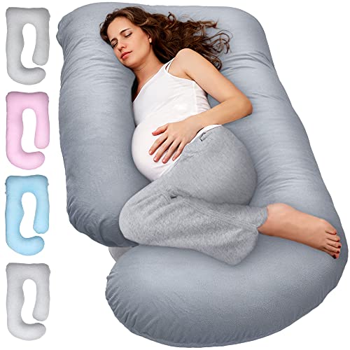 Pregnancy Pillows for Sleeping – U Shaped Full Body Pillow Support, Cooling Maternity Pillow for Pregnant Women, Support for Belly, Back, Legs. Pregnancy Gifts & Pregnancy Must Haves for Adult