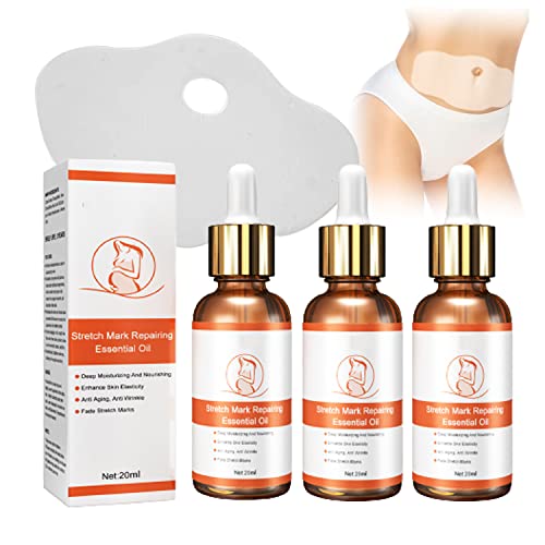 Flysmus 7 Days Marks Fading Treatment Set, Body Oil for Scars and Stretch Marks, Skin Stretch Mark Repair and Removal Essential Oil, for Softer & Smoother Skin, Firming Lifting Skin (3PCS)