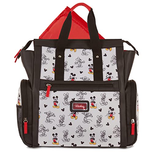 Disney Baby Backpack, Mcikey Mouse Black and Red, 16 Inch