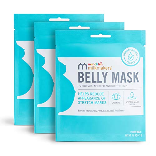 Munchkin® Milkmakers® Belly Mask for Pregnancy Skin Care & Stretch Marks, 3 Sheet Masks