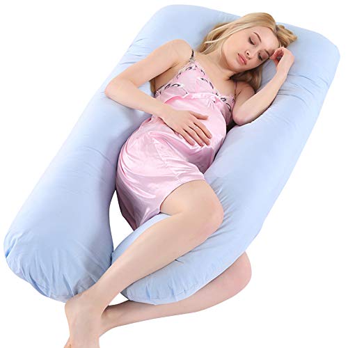 TREE.NB Pregnancy Pillow U Shape Full Body Maternity Pillow for Pregnant Women Sleeping Support Back, Neck, Leg, Foot, Side Sleeper 51”x28”x6”