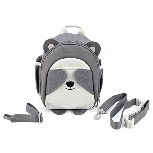 Lulyboo Boo Toddler Backpack with Leash, Safety Harness and Tether, Panda One Size