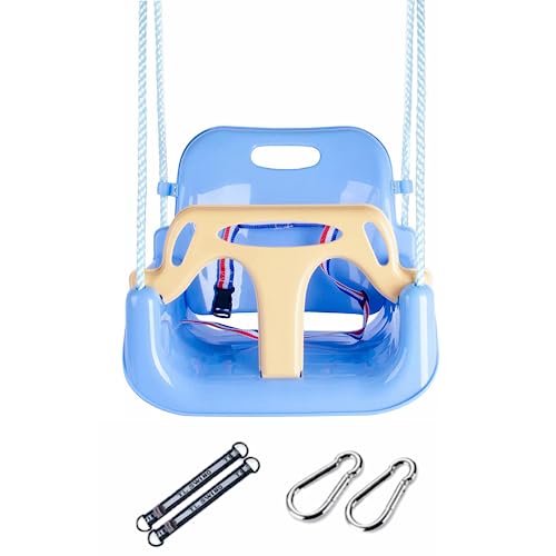 Yangogle 3-in-1 Baby Swing Seat, Toddler Swing, Anti-Flip Snug & Secure Detachable Infants to Teens Kids Swing Seat for Outdoor Indoor Playground