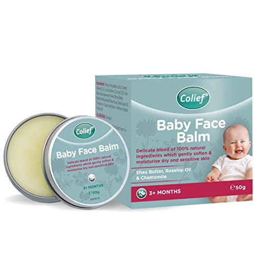Colief Baby Face Balm | Blend Of 100% Natural Oils & Butters for Infants | Gently Soften & Moisturize Baby’s Dry & Sensitive Skin | Contains Shea Butter, Chamomile, Rosehip Oil, Coconut Oil | Suitable For Babies 3+ Months | 1.76 oz