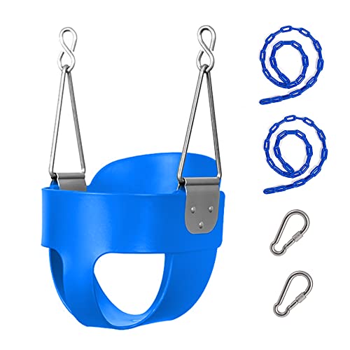 Feitycom Full Bucket Toddler Swing Seat,Heavy Duty Kids Swing Seat for Backyard,Swing Set Accessories, Extra Large, Great for Indoor and Outdoor Activities