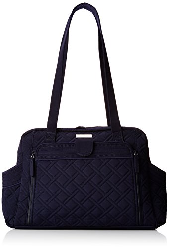 Vera Bradley Women’s Microfiber Stroll Around Baby Diaper Bag, Classic Navy, One Size