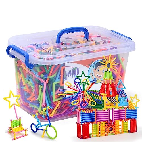 Fun toys 560 PCS Building Blocks Set, Different Shape Educational Construction Engineering Set 3D Puzzle, Interlocking Creative Connecting Kit,Great Toy for Both Boys and Girls CMB-090
